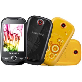 Smartphone on Celular Samsung Corby Amarelo C  C  Mera 2mp  Mp3 Player E R  Dio   Gt