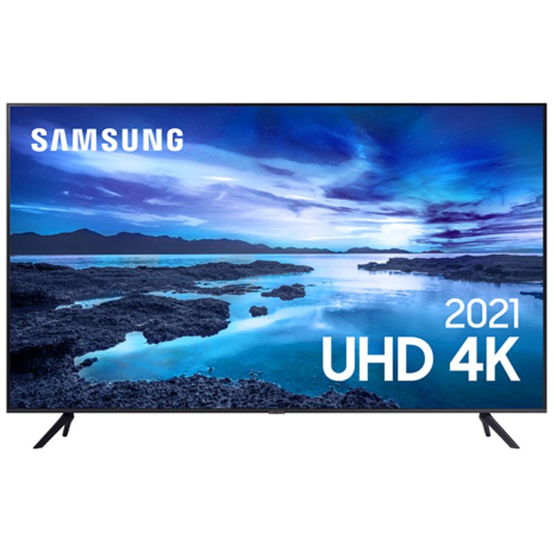 Smart Tv 55" Uhd 4k Samsung Un55au7700gxzd Preto