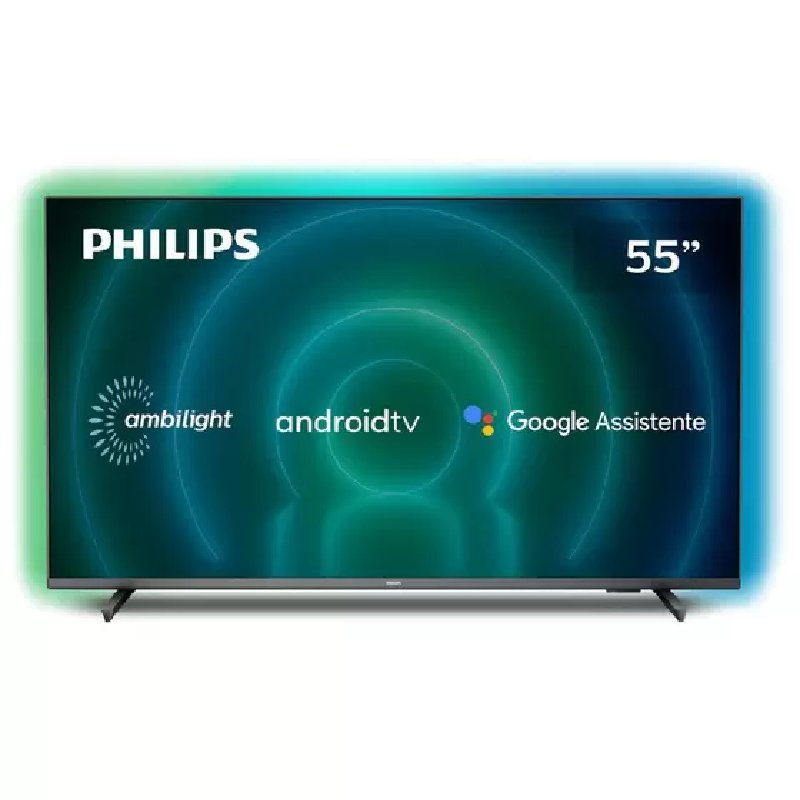 Smart Tv Philips 55" Ambilight 4k Uhd Led Android Tv 55pug7906/78