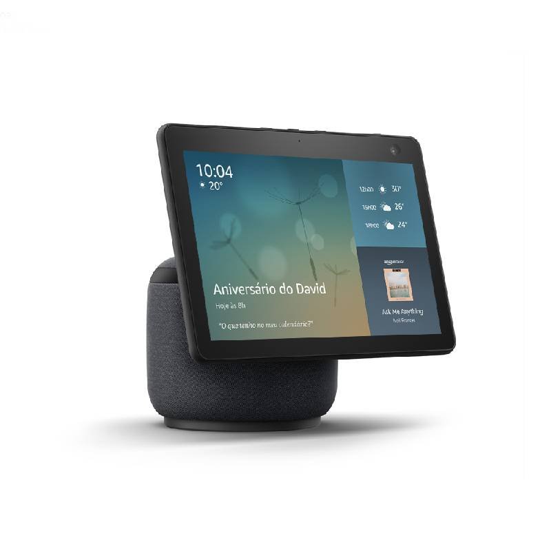 Echo Show 10 Preta Smart Display Hd De 10,1" Com Movimento E Alexa