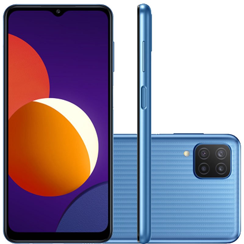 Smartphone Samsung Galaxy M12 Azul 64 Gb 6.5" 4 Gb Ram Câm. Quádrupla