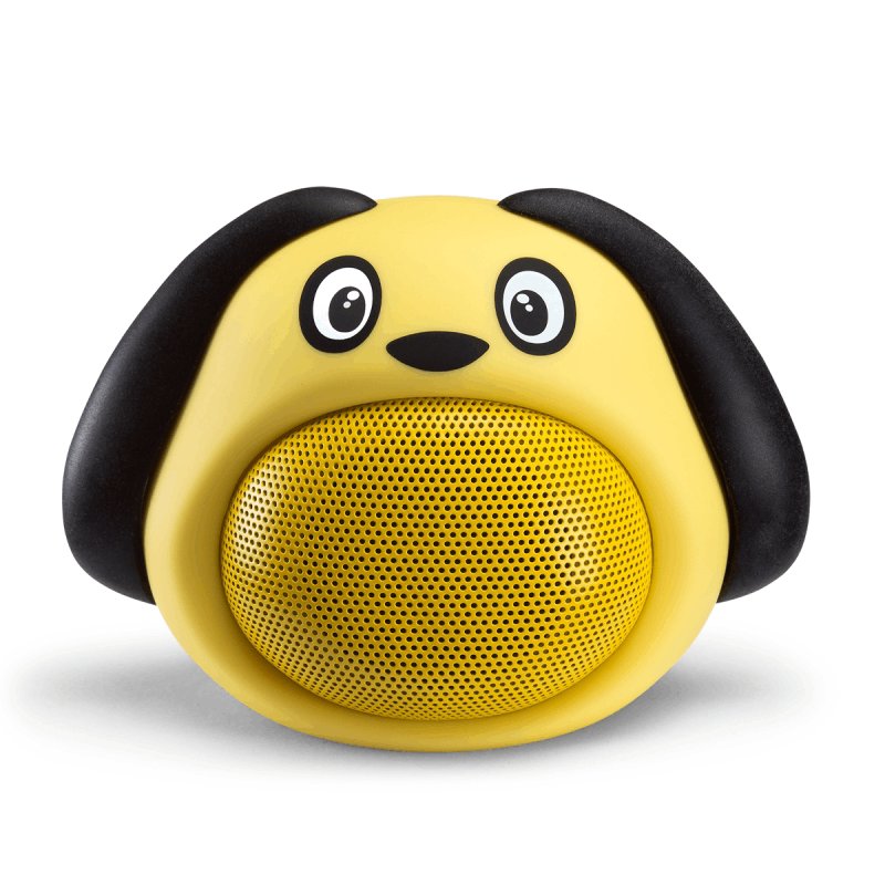 Caixa De Som Portátil Tectoy Tt-m818a Sound Toon Bluetooth Cachorro Lulu Amarelo