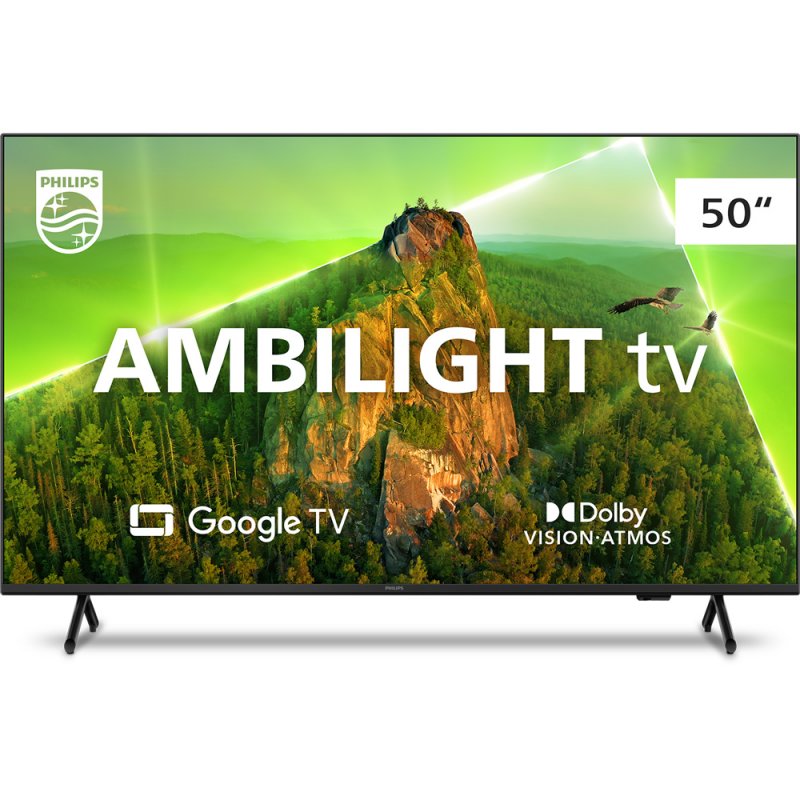 Smart Tv Philips 50" Ambilight Led 4k Uhd Google Tv 50pug7908/78