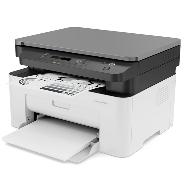 Impressora Multifuncional Hp Laserjet M135a Mono 127v Branco E Cinza