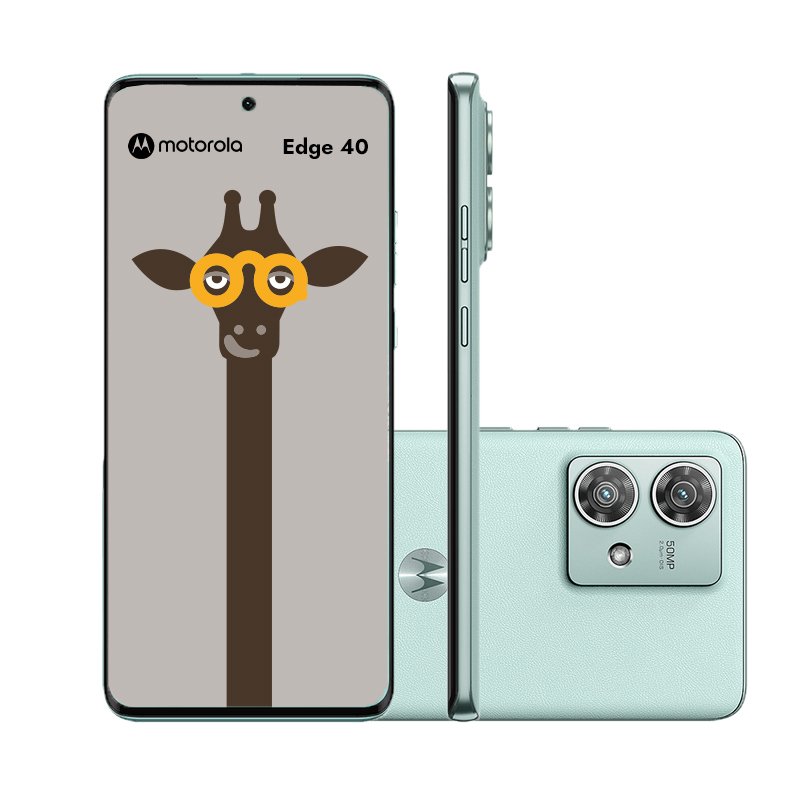 Smartphone Motorola Edge Neo 40 5g 256gb 6.55'' Soothing Sea 2 Cameras Traseiras