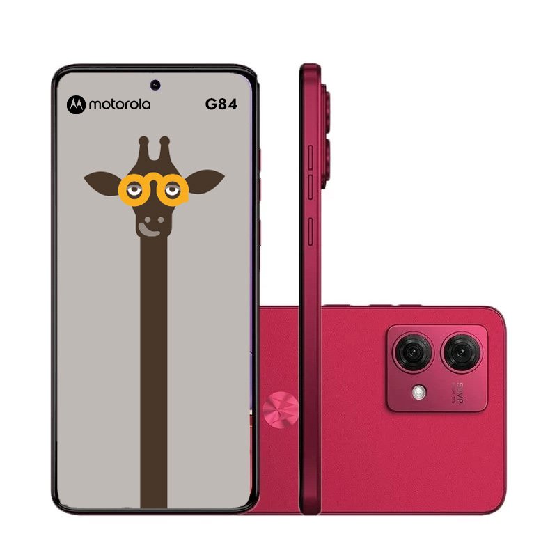 Imagem Smartphone Motorola Moto G84 5g 256gb 6.5" Viva Magenta 2 Câmeras Traseiras