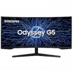 Monitor Gamer Curvo Samsung Odyssey 34, Ultra WQHD, 165Hz, 1ms, tela ultrawide, HDMI, Display Port,