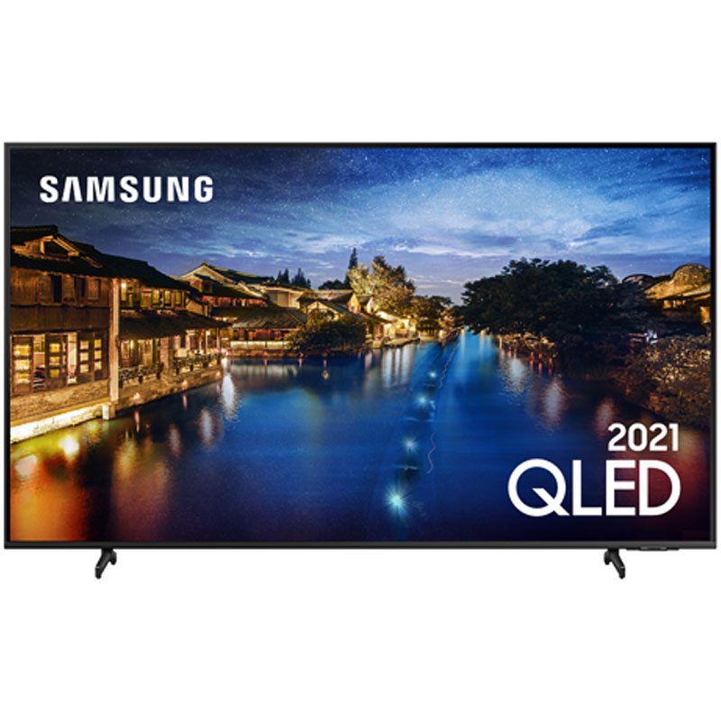 Smart TV Samsung 55 QLED 4K 55Q60A Modo Game Som em Movimento Virtual Tela sem limites Design slim Visual livre de cabos Alexa built in