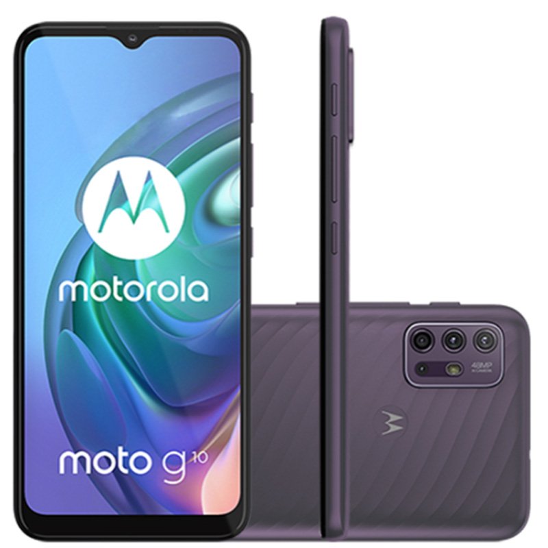 Smartphone Motorola moto g10 Cinza Aurora 64 GB 6.5 4 GB RAM Câm. Quádrupla 48 MP Selfie 8 MP