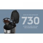 Cafeteira Elétrica Electrolux Efficient com Jarra em Inox 750W 127V 1,2 Litros Preta ECM22