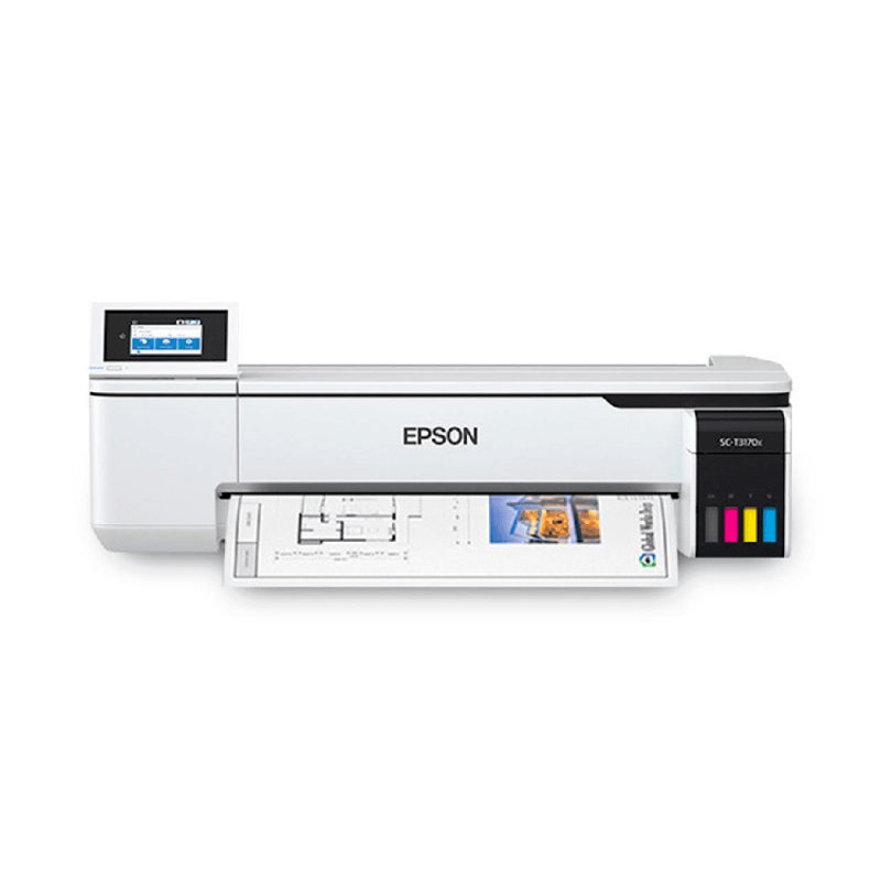 Impressora Plotter Epson Surecolor T3170X Jato de Tinta Impressão Colorida A1 24 Wi-fi Bivolt Branca
