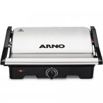 Grill Dual com Placas Antiaderentes Arno Inox - 127V