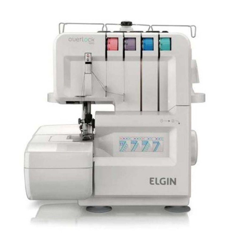 Máquina de Costura Portátil Elgin Overlock 1000 220V
