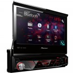 DVD Player Automotivo Pioneer AVH-3180BT Tela Retrátil de 7 Bluetooth USB Entrada Auxiliar