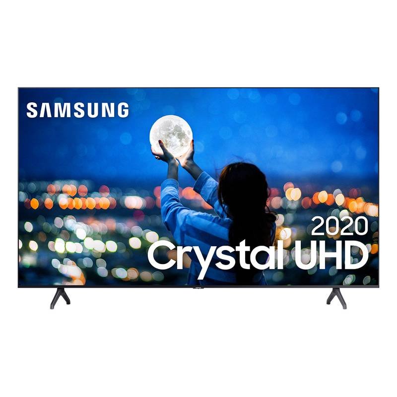Samsung Smart TV Crystal 70 UHD 4K 2020 TU7000 Bluetooth Borda ultrafina Cinza