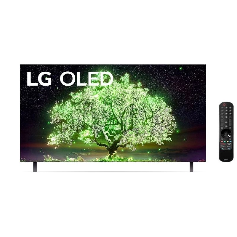 Smart TV LG 55 4K OLED55A1 Dolby Vision IQ Dolby Atmos Inteligência Artificial ThinQ AI Google Alexa