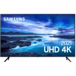 Smart TV Samsung 65 UHD 4K 65AU7700 Processador Crystal 4K Tela sem limites Visual Livre de Cabos Alexa built in Controle Único