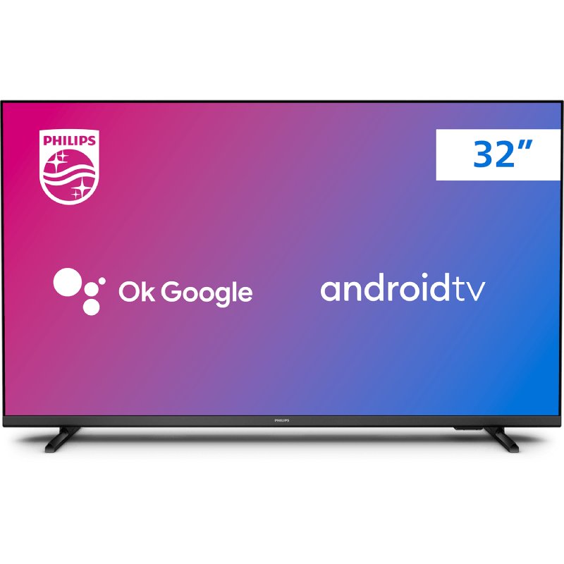 Smart TV Philips 32″ LED HD Android TV 32PHG6917/78 Dolby Atmos Dolby Digital