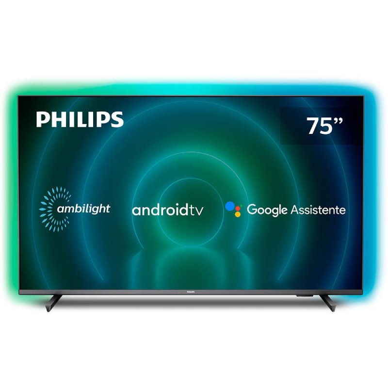 Smart TV Philips 75 Ambilight 4K UHD LED Android TV 75PUG7906/78