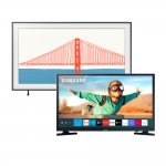 Smart TV Samsung 55 QLED 4K The Frame 55LS03A e Smart TV Samsung 32 Tizen HD 2020 UN32T4300