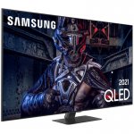 Smart TV Samsung 65 QLED 4K 65Q80A Modo Game Processador IA Som em Movimento Lite Tela sem limites Visual livre de cabos Alexa built in