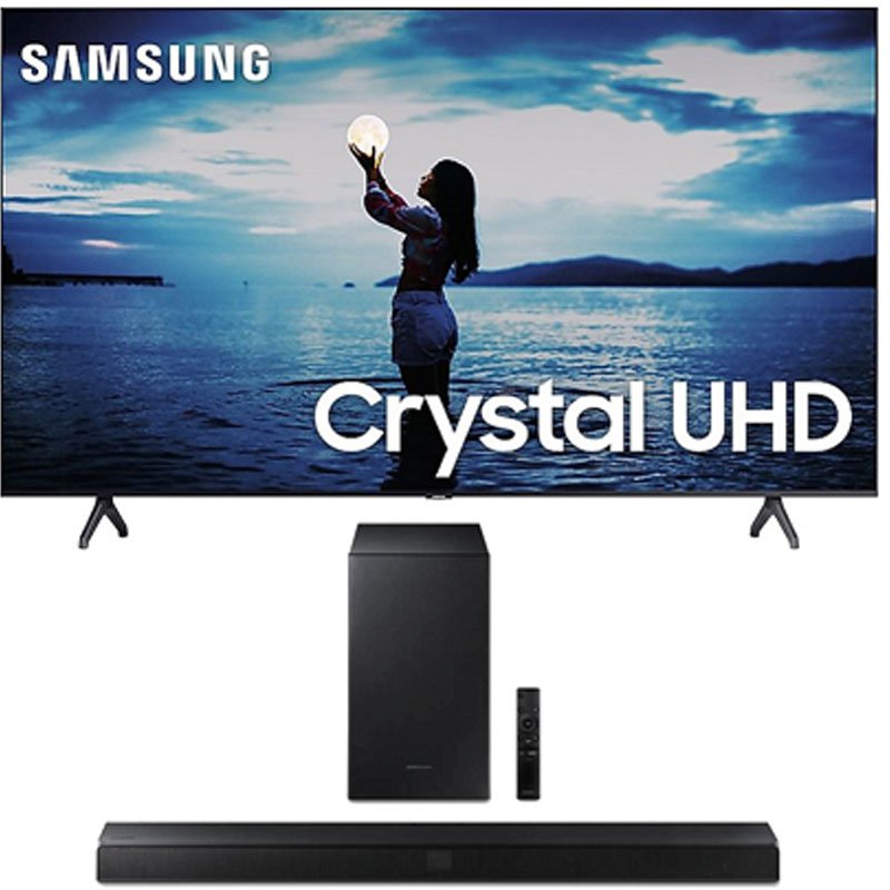 Combo Smart TV Samsung 75 Crystal UHD 4K 2020 TU7020 Bluetooth E Soundbar Samsung Bluetooth