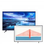 Smart TV Samsung 75 UHD 4K 75AU7700 e Smart TV Samsung 32 QLED 4K 32LS03T