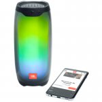 Caixa de Som JBL PULSE 4 com Bluetooth à Prova d'água e Efeitos de Luzes Preto
