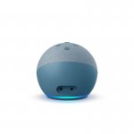 Echo Dot 4ª Geração Smart Speaker com Relógio e Alexa - Cor Azul
