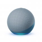 Echo Amazon Smart Speaker Alexa 4ª Geração com som Premium Hub em Português Azul
