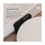 Aspirador Robô Sem Fio Positivo Smart Wi-Fi 3 em 1 11,2W Bivolt Branco