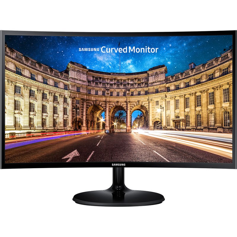 Monitor Curvo Samsung 24 FHD, HDMI, VGA, Freesync, Preto, Série CF390