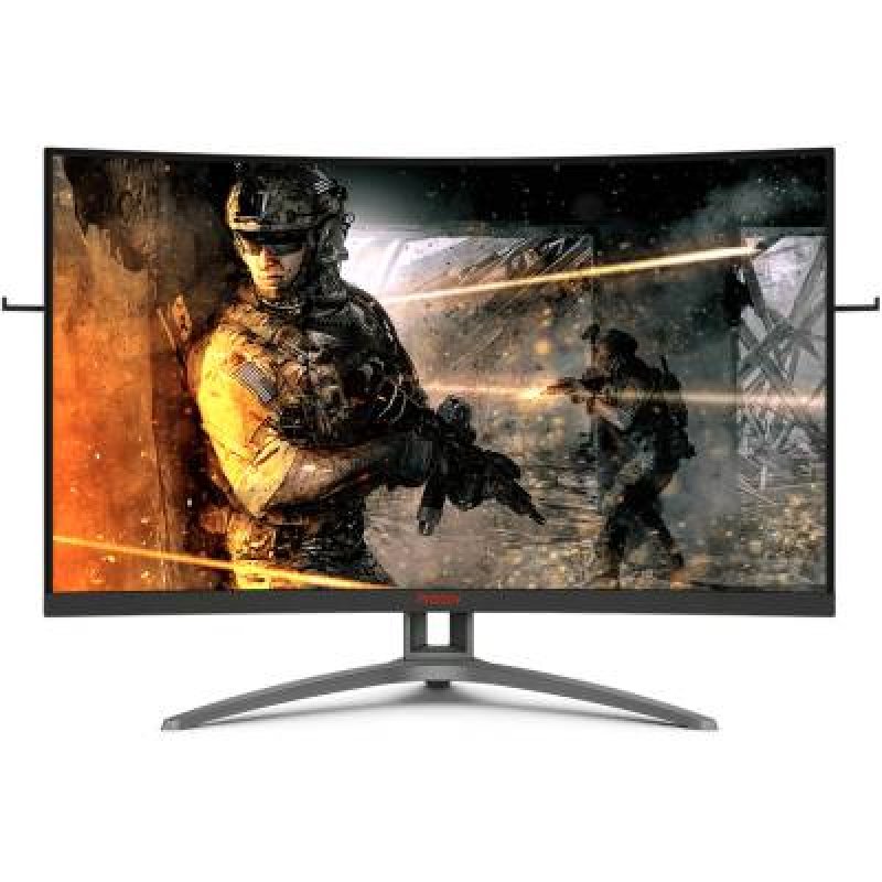 Monitor Gamer Curvo AOC AGON 32 FHD AMD FreeSync Premium, HDR, AG323FCXE 165Hz 1ms