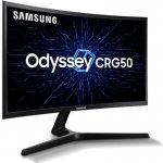 Monitor Curvo Samsung Odyssey 24, FHD, 144Hz, HDMI, Freesync, LC24RG50FQLMZD, Série CRG50 - Preto