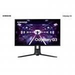 Monitor Gamer Samsung Odyssey 27, FHD, 144Hz, 1ms, com ajuste de altura, HDMI, DP, VGA, Freesync, Pr