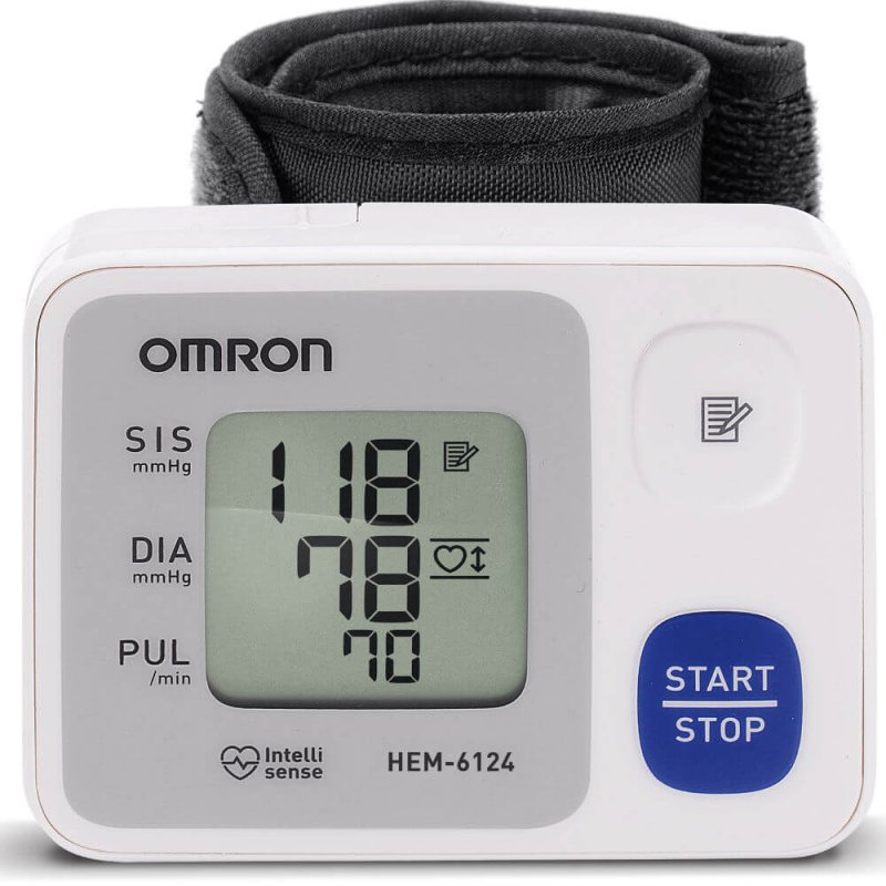 Monitor de Pressão Arterial Digital de Pulso Omron HEM 6124