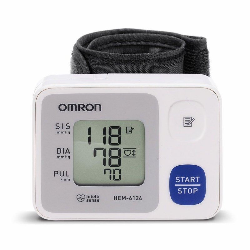 Aparelho de pressão arterial de pulso Omron essencial HEM-6124