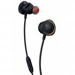 Headset JBL Quantum 50 intra auricular com fios para jogos botão deslizante de volume e silenciamento de microfone Preto