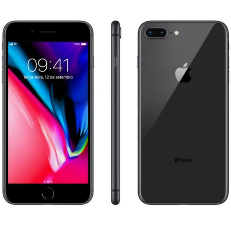 Celular Smartphone Apple iPhone 8 Plus 64gb Cinza - 1 Chip