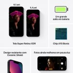 Smartphone Apple iPhone 13 Mini 128 GB Meia-Noite 5.4 5G