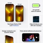 Smartphone Apple iPhone 13 Pro 128 GB Dourado 6.1 5G