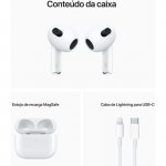 Fone de Ouvido Bluetooth Apple Airpods 3 Geração Sem Fio Branco