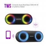 Caixa de Som Aiwa Speaker AWS-SP-01 Com Bluetooth 20W Bivolt Preta