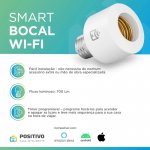 Smart Bocal Wi-Fi Positivo Casa Inteligente Soquete E27 100W Bivolt - Compatível com Google e Alexa