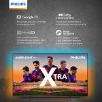 Smart TV Philips 75 The Xtra Ambilight Mini LED 4K UHD Google TV 75PML9118/78