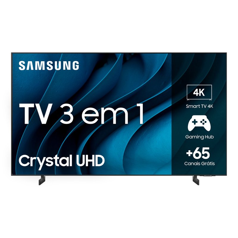 Smart TV Samsung 55 UHD 4K Processador Crystal UN55CU8000GXZD
