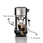 Máquina de Café Slim Metala 1380 Ariete 1,1 Litros 1300W 127V Prata