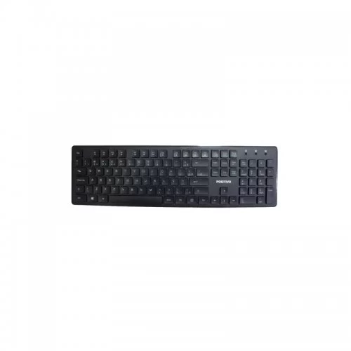 Um teclado preto com o número 1 nele