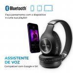 Headphone Bluetooth Aiwa Dobrável Preto AWS-HP-02-B