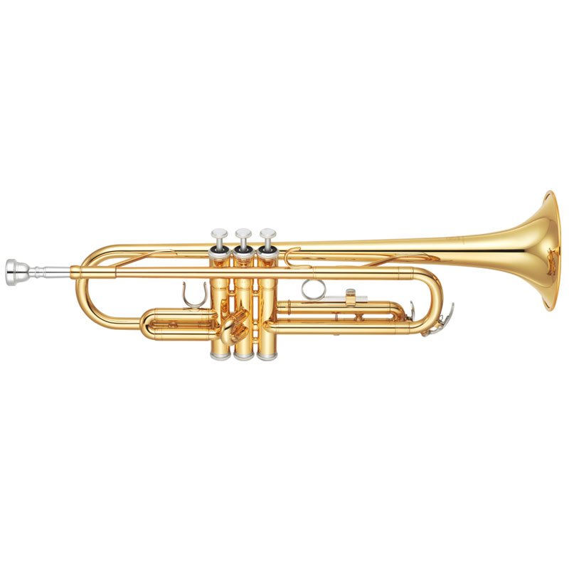 Trompete Yamaha YTR-2330 Afinação em Si Bemol 2 Gatilhos Laqueado Dourado com Estojo